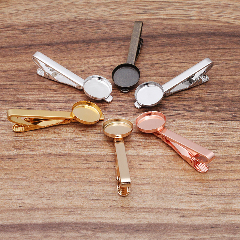 Tie Bar Set Gift - 50 Stück farbige Krawattenklammern mit 16mm