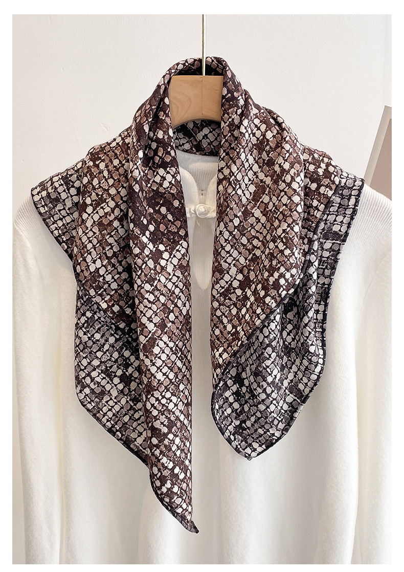 Scarf Silk Square - 70% Wolle 30% Seide Schals für