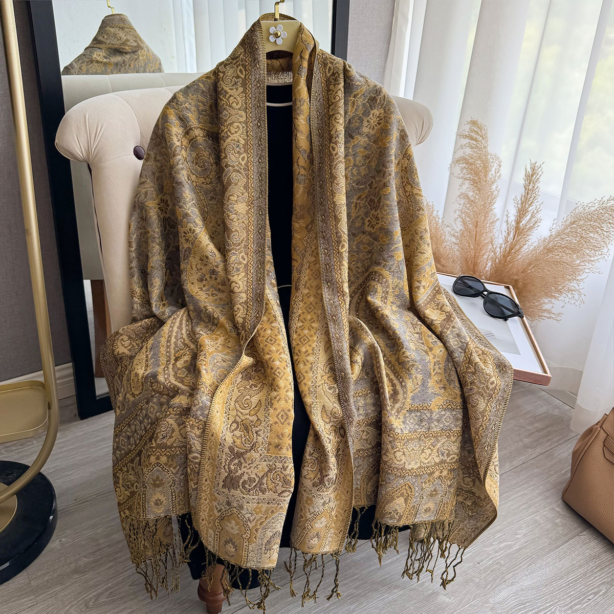 2023 quaste Decke Design Ethni – Woven Scarf Blanket Bewertung und Preis