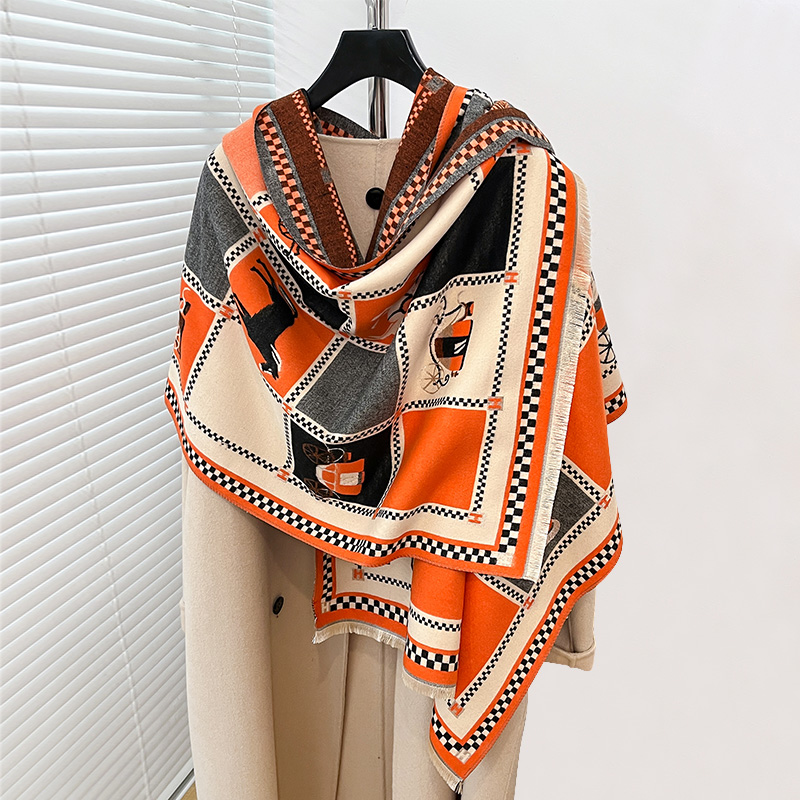 Luxuriöser Warmer Poncho aus K – Woven Scarf Blanket Bewertung und Preis